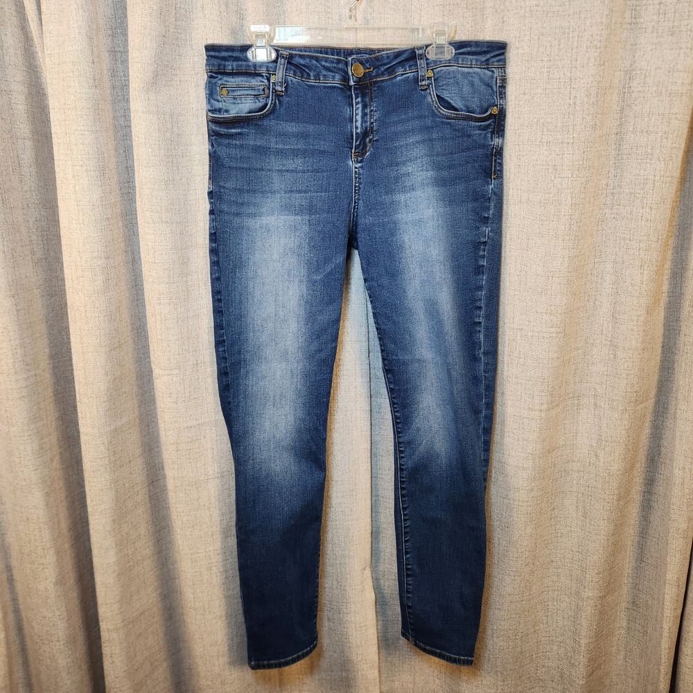 KUT From The Kloth Women's Skinny Jeans Women's 16S Blue‎ Denim Medium Wash